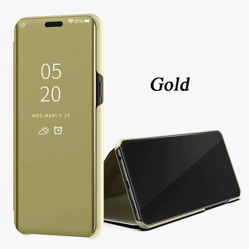 gold Чехол-книжка Red mi K20 для Xiao mi Red mi K20 Pro Чехол s Smart mi rror прозрачный кожаный чехол для Xiaomi mi 9T Pro Чехол Funda - Цвет: gold