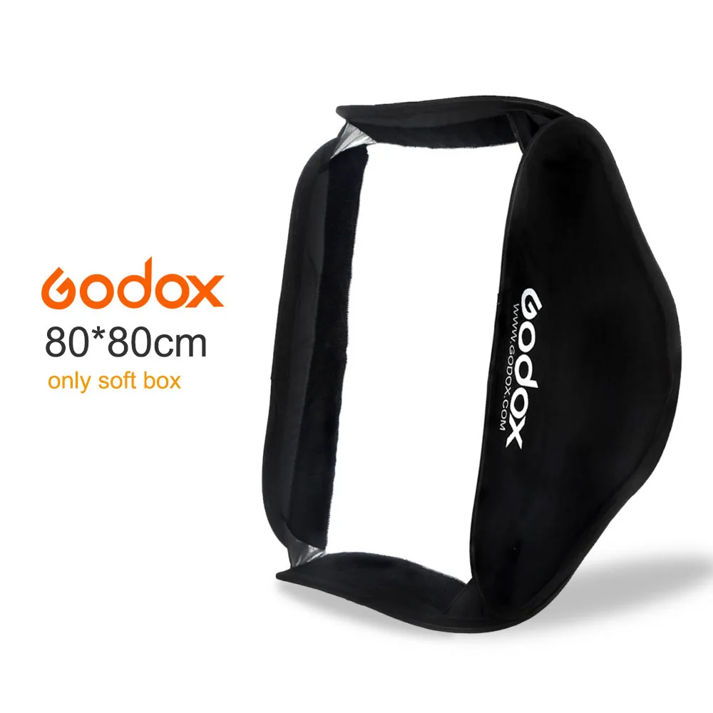 Софтбокс Godox 80*80 см 32x32 дюйма 80x80 диффузор фотовспышка для камеры Nikon Studio Flash fit Bowens