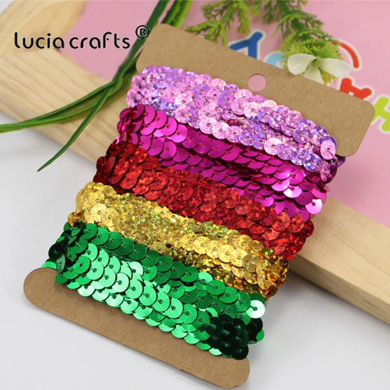 Mixed 5 Colors 10y Распродажа! 10 лет/Лот, 2 года/цвет(с картой) 6 мм Разноцветные Лазерные Ленты с блестками для рождества/вечерние украшения дома V0802 - Цвет: Mixed 5 Colors 10y