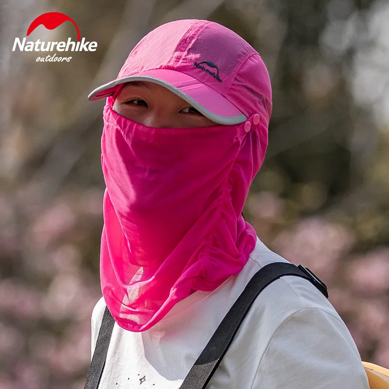 Naturehike уличная шапка летняя Солнцезащитная шляпа с маской дышащая