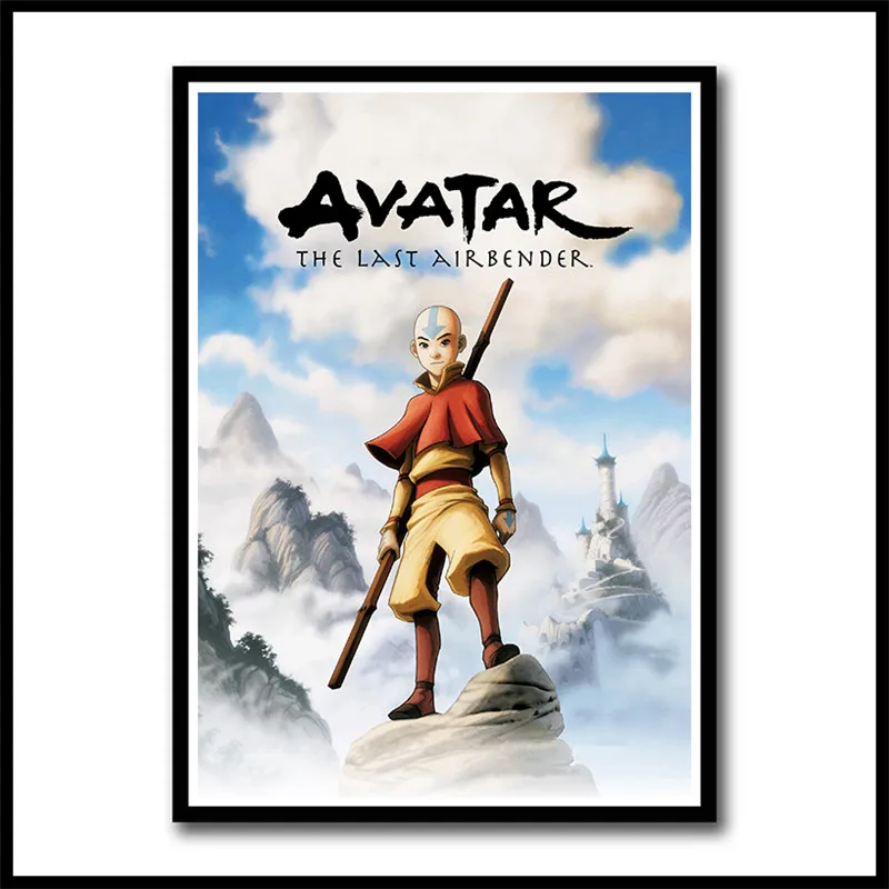 Аватар Последний Airbender покрытые бумажные плакаты настенные художественные картины Домашний Декор Гостиная HD печатные бескаркасные