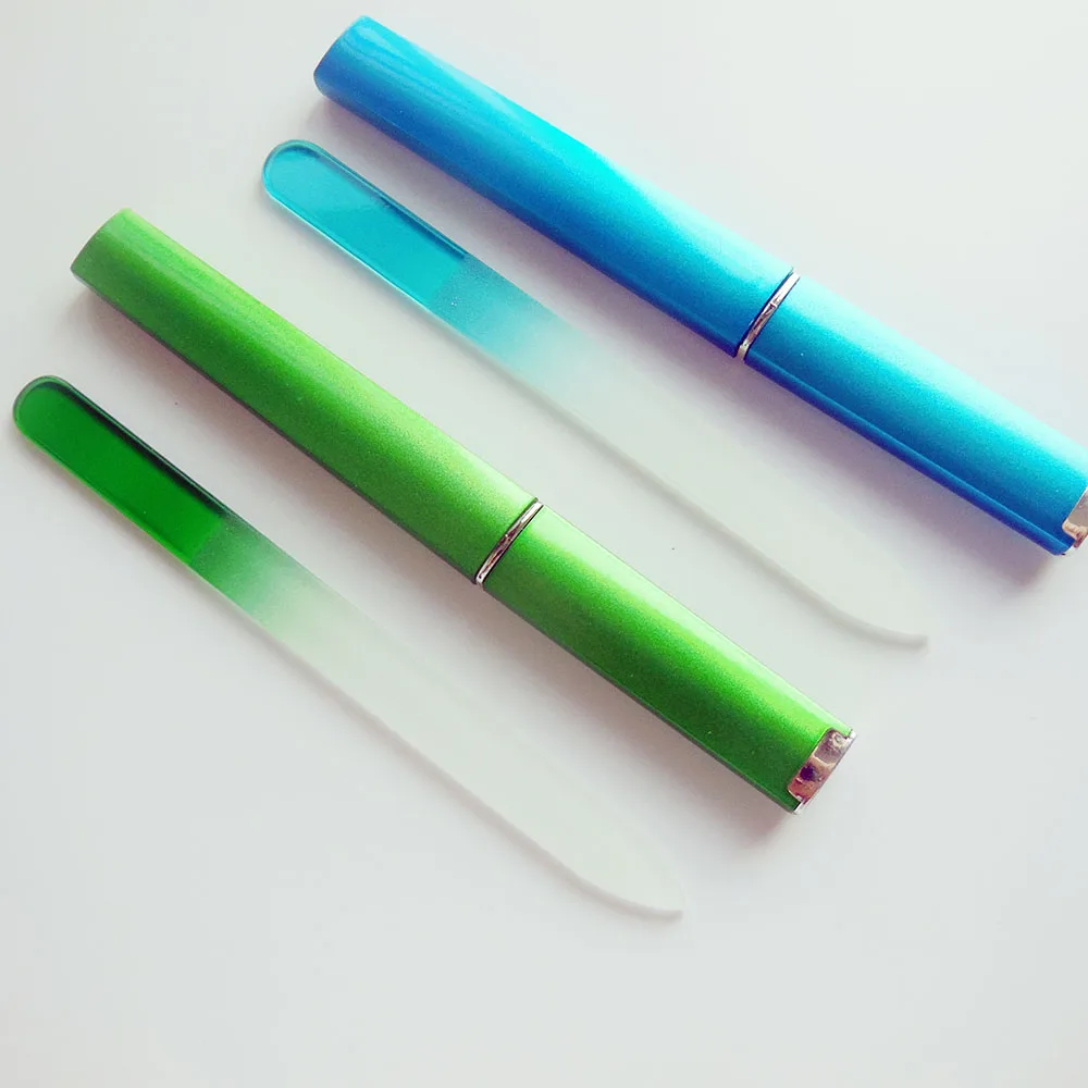 1 шт. стеклянная пилка для ногтей в коробке|glass nail file|nail filenail glass file |