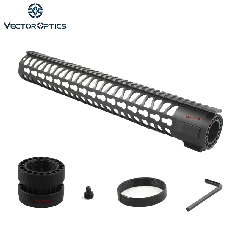Векторная оптика KeyMod 15 дюймов Бесплатная поплавок один кусок Handguard Пикатинни
