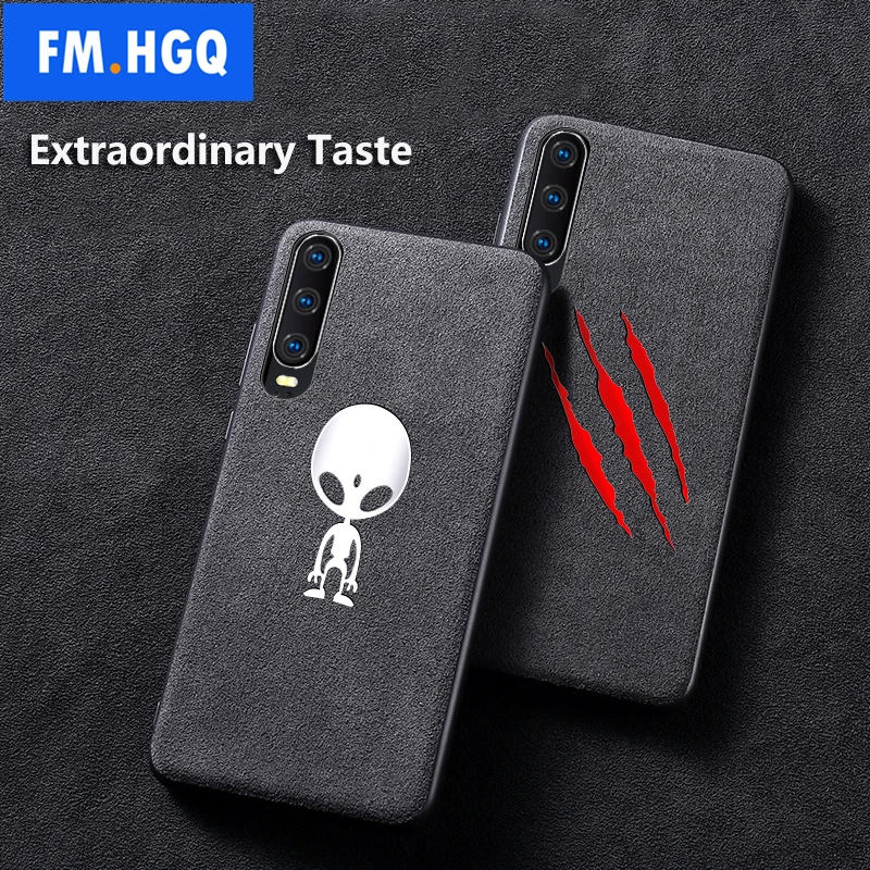 FM. HGQ чехол для телефона с мехом Huawei P30 Pro Роскошный кожаный автомобиля Винтажный