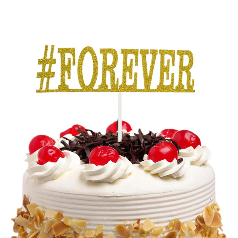 Топпер для торта Forever Bride свадебные кексы флаги блеск декора Mariage Mr Mrs Family торты