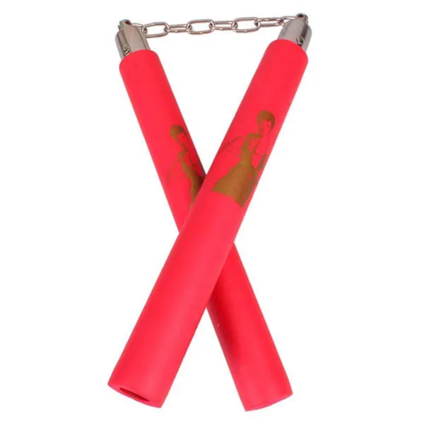 Брюс Ли конгфу Nunchakus Пена Мягкий Nunchaku Металл Вертлюг и цепь кунг фу Nunchucks SPT 004|kung