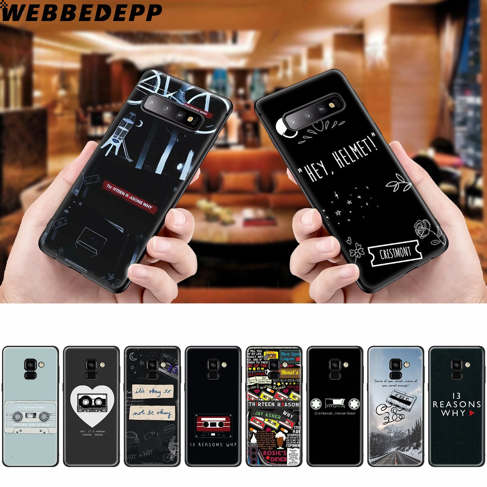 WEBBEDEPP тринадцать причин почему силиконовый чехол для Samsung Galaxy A3 A5 A6 A7 A8 A9 A10 A20 A30 A40