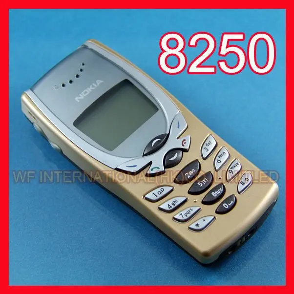 Один год гарантии 8250 мобильный телефон Nokia 8250 дешевый телефон золотой+ аккумулятор+ зарядное устройство+ подарок