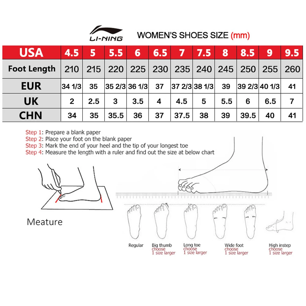 Женские кроссовки Li Ning легкие из дышащей ткани с подкладкой для фитнеса