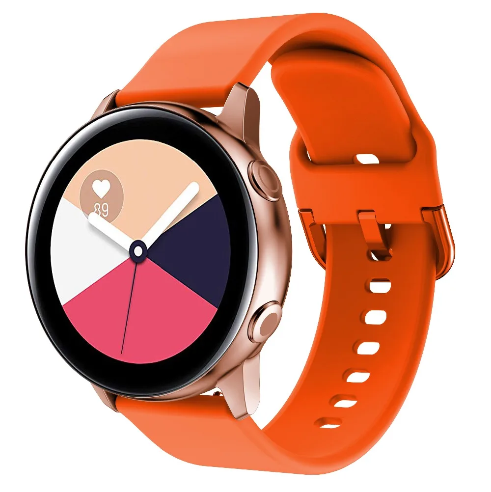 Спортивный ремешок для часов samsung galaxy, активный ремешок galaxy 42 мм, ремешок для garmin Forerunner 645 Sport, 20 мм, ремешок для часов gear S2