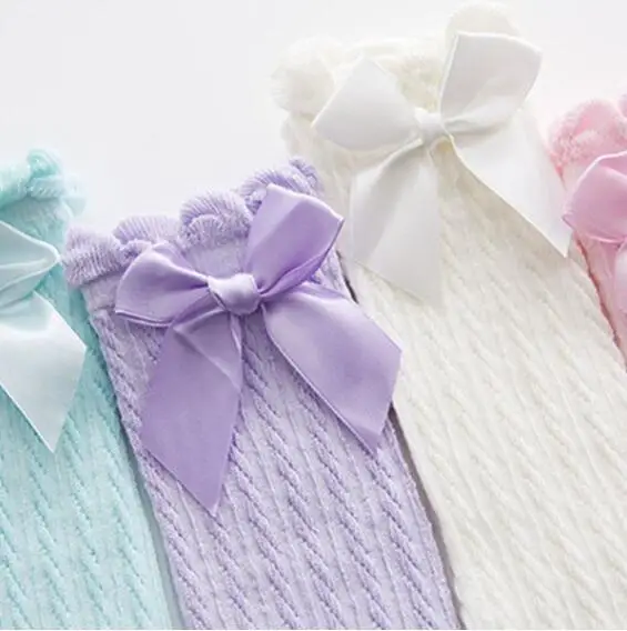 Новинка 2019 гольфы для новорожденных девочек хлопковые дышащие летние однотонные