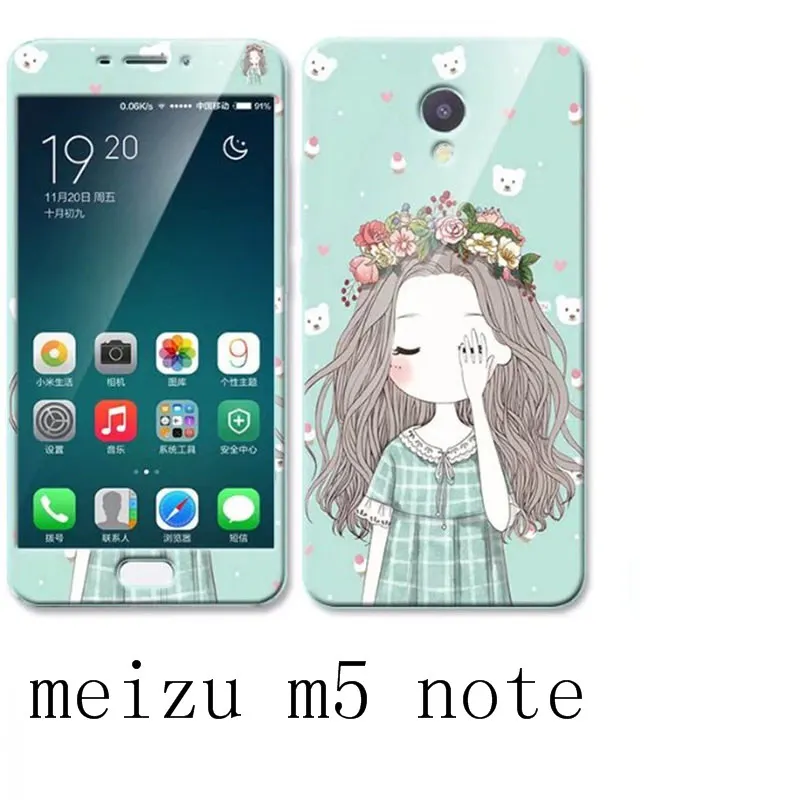 Meizu M5 Note силиконовый роскошный мягкий чехол для телефона с защитой 360 + цветной