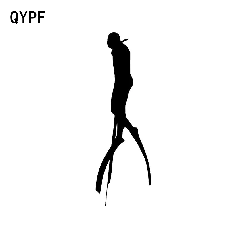 QYPF 4 8 см * 15 креативная Виниловая наклейка для дайвинга забавные наклейки