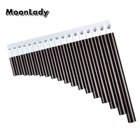 new arrival 18 pipes pan flute pan pipe g key abs plastic traditional woodwind musical instrument for beginner and musical lover