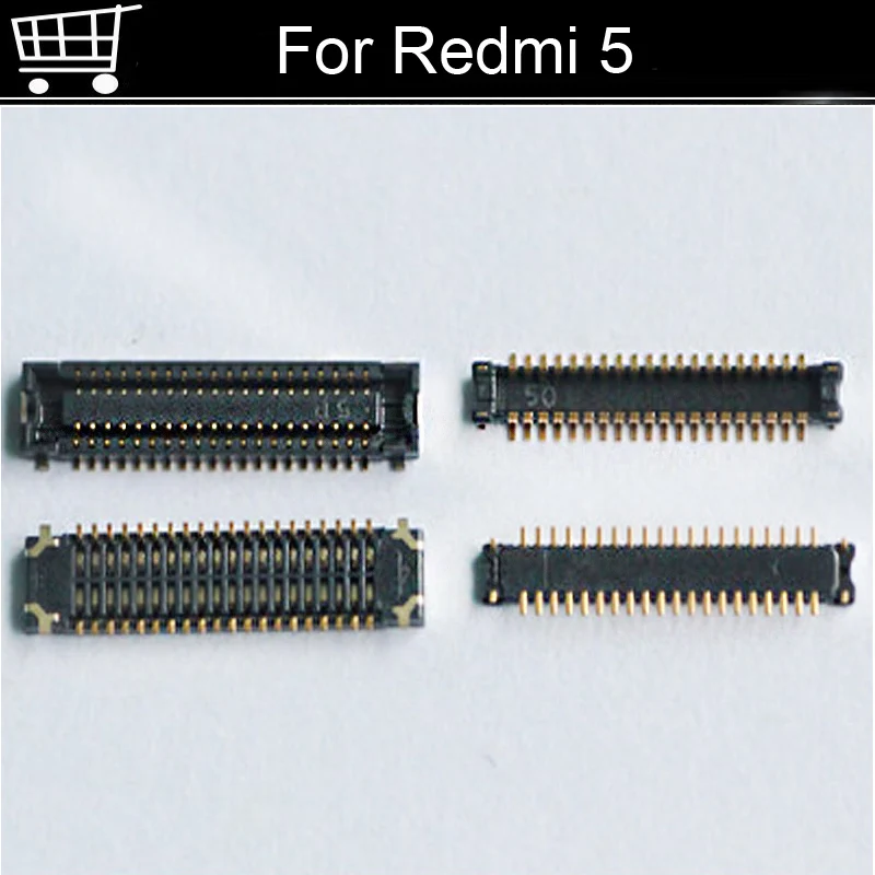 Коннектор FPC для Xiaomi Redmi 5 2 шт. ЖК-дисплей экран на гибком кабеле материнская плата
