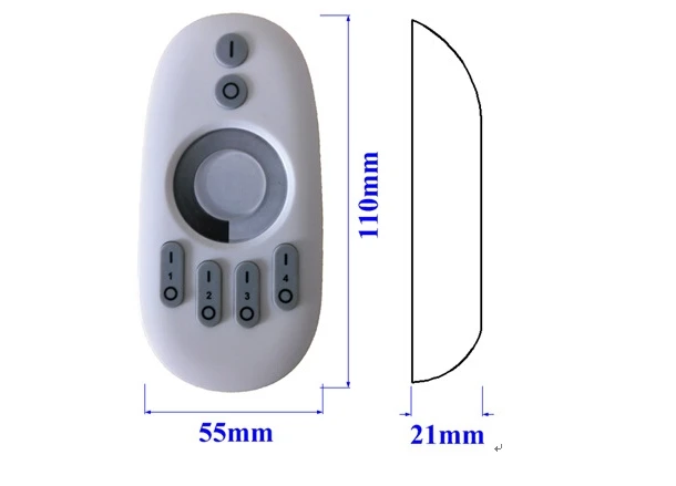 [Seven Neon] Бесплатная доставка Оптовая продажа 12A 4Zone 2 4G RF беспроводной сенсорный и