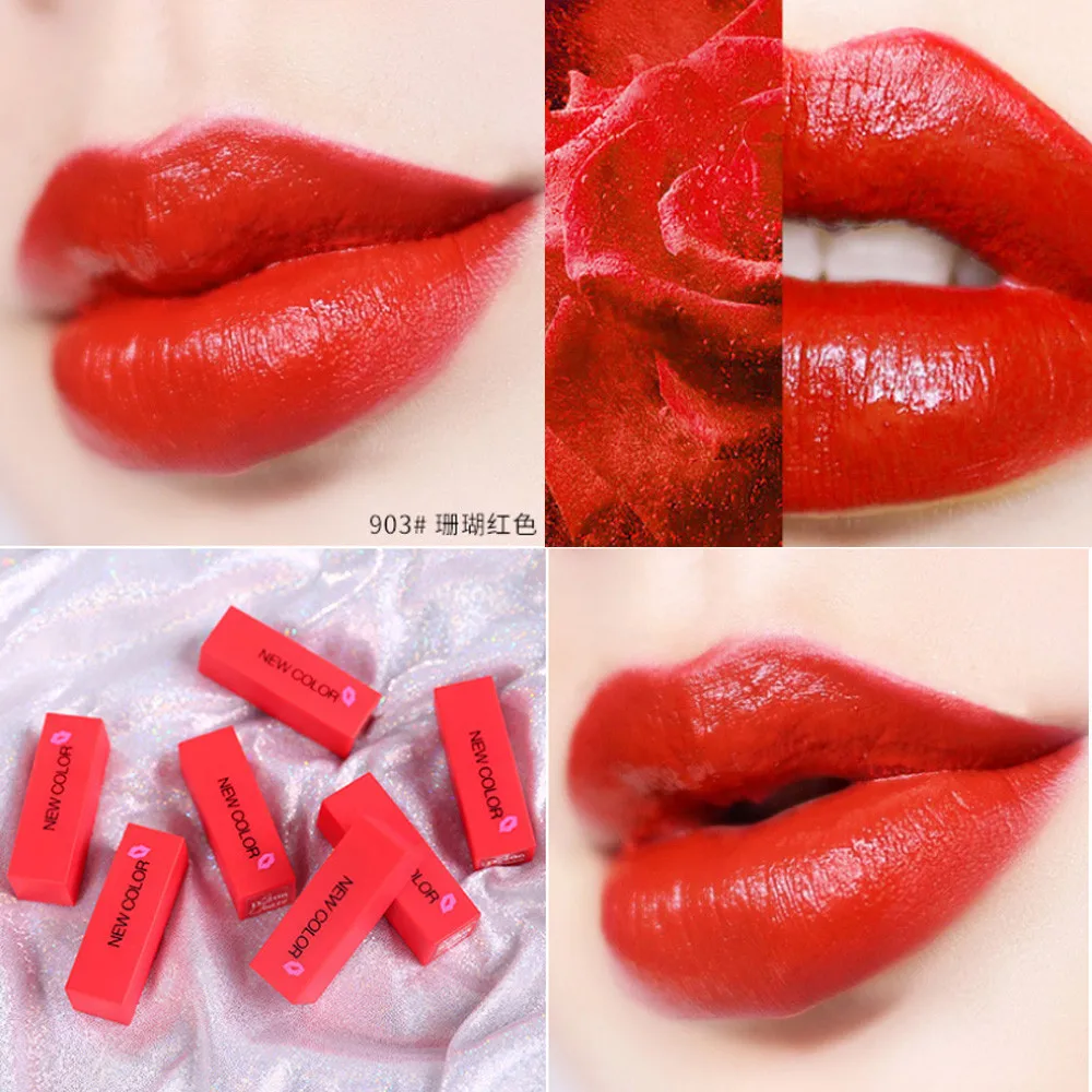 

Lipstick Cosmetic Sexy Lip Gloss Kit Long Lasting Lip Cosmetic Makeup Gift cabinet new 2018