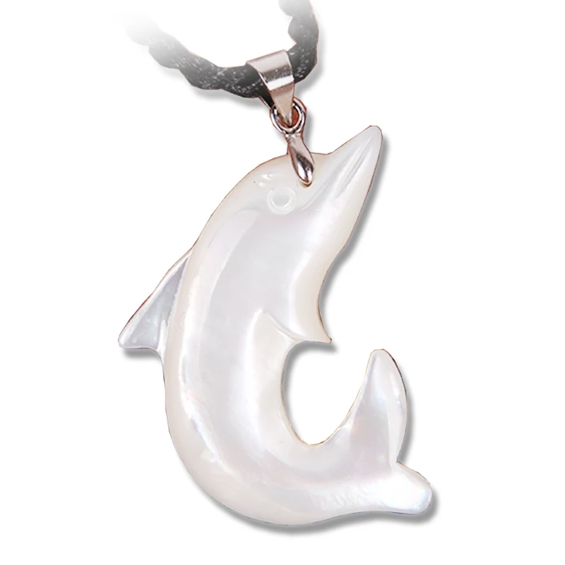 Ювелирный кулон в виде раковины улитка кожа рыба дельфин мужское и женское