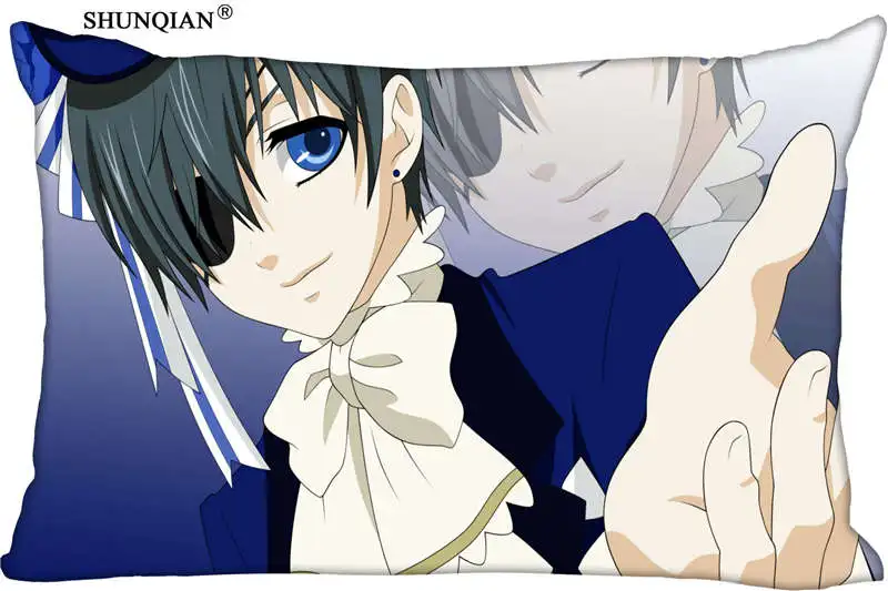 Ciel Phantomhive Прямоугольная подушка крышка Размеры 45x35 см (с одной стороны) печать на