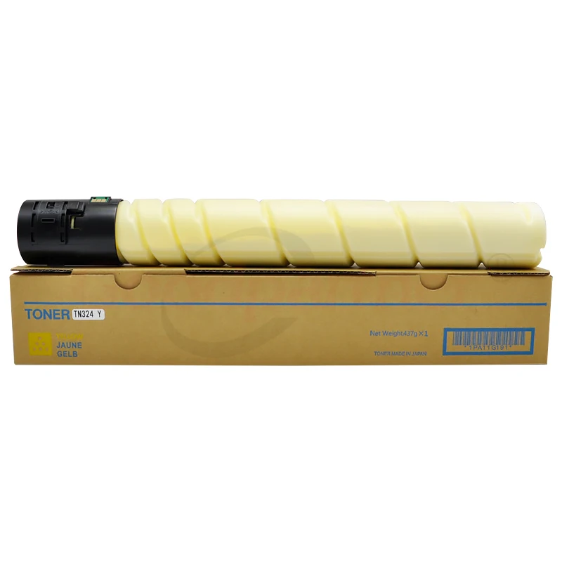 1 шт bizhub C258 C308 C368 TN324 Цвет тонер-картридж с чипом для Konica Minolta TN-324Y TN-324K TN-324M TN-324C