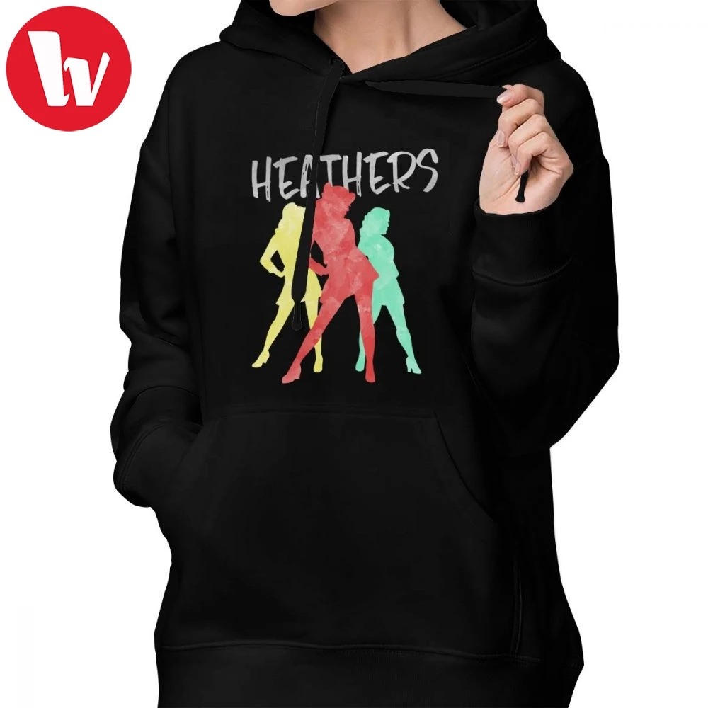 Veronica Hoodie Heathers толстовки модные черные толстовки женские с длинным рукавом Уличная одежда хлопок Печатный более размер пуловер Толстовка