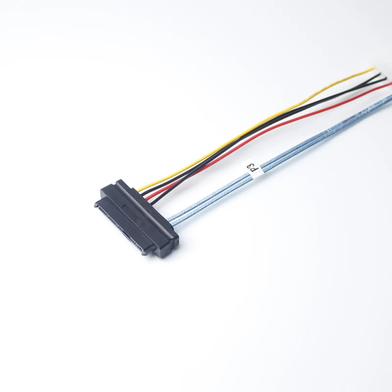 ULT-BEST Mini SAS HD SFF-8643 to 4xSAS 29 Pin Female(SFF-8482)    SATA Power Molex 1