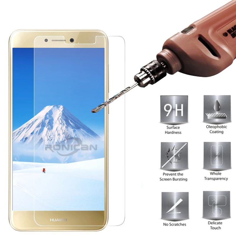 Закаленное стекло для Huawei P8 P9 Lite 2017 Защита экрана P10 P7 Honor 4C Pro 6X 6A Y3 II Y5 Y6