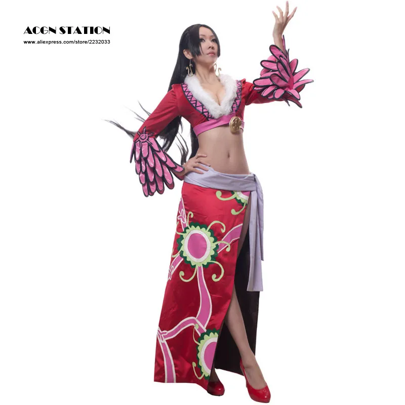 ACGN STATION Free Shipping Sexy One Piece Adult Women Cosplay Costume Boa Hancock for Halloween |
