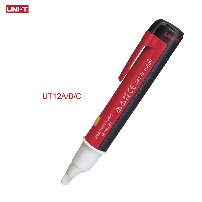 

UNI-T Non Contact AC Voltage Detector Electrical Test Pen Stick 90V-1000V Voltage Sensor Tester LED Indicator