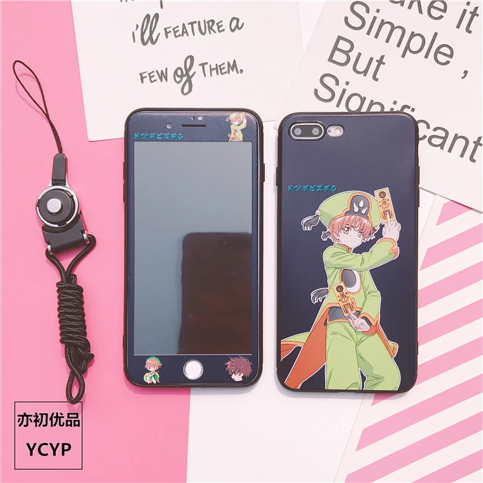 Чехол для iphone XR Cardcaptor Sakura+ пленка для экрана из закаленного стекла для iphone X XS Max 7 8 plus 6 S plus Sailor Moon+ ремешок
