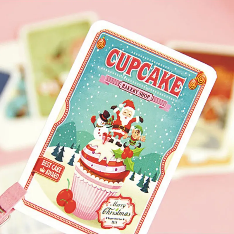 28 шт./кор. &quotMerry Christmas&quot красивые пейзажи Творческий ЛОМО поздравительная