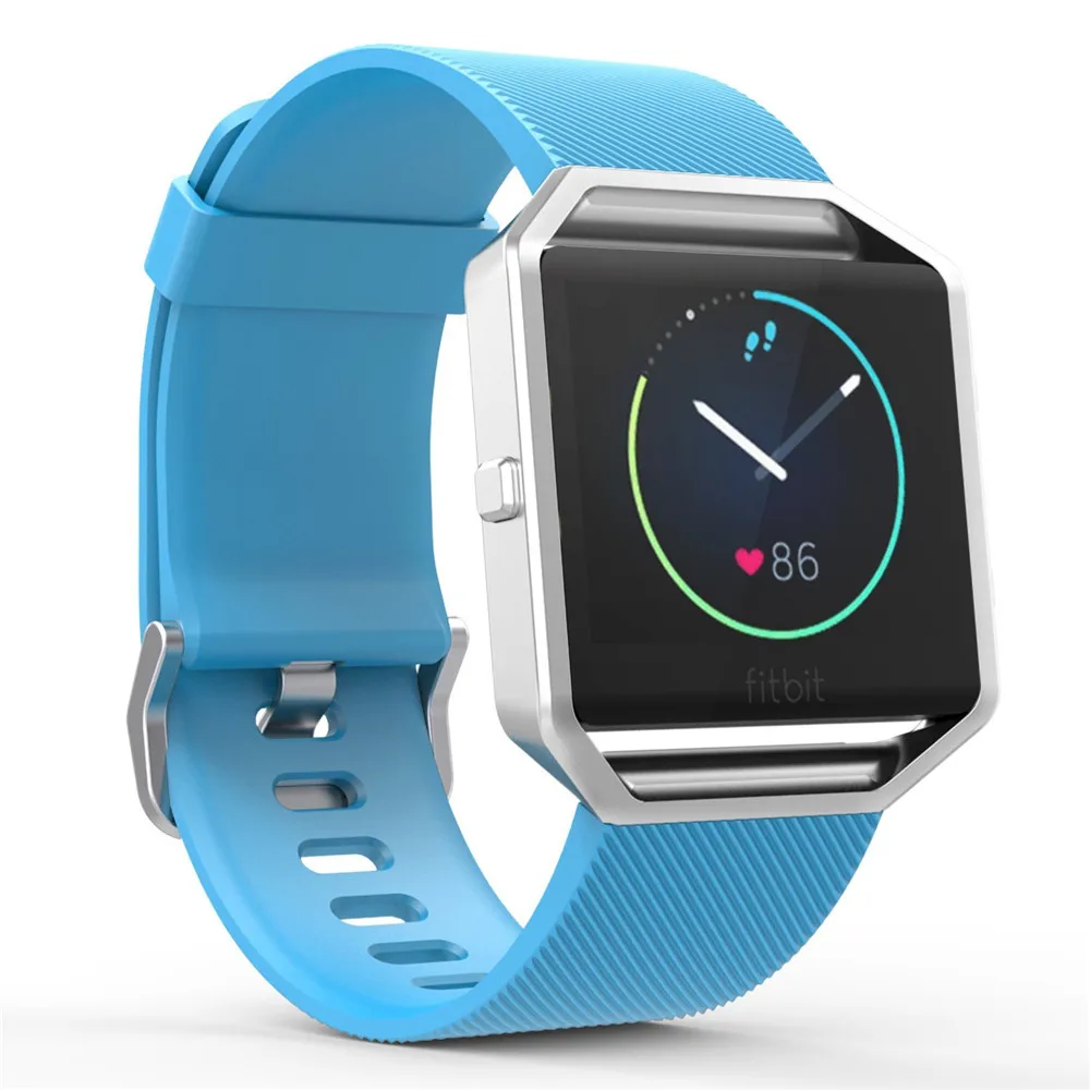 Lake Blue Мягкий силиконовый ремешок TORQUILA для Fitbit Blaze, Смарт-часы для фитнеса, регулируемый дышащий сменный светильник, спортивный ремешок - Цвет ремешка: Lake Blue