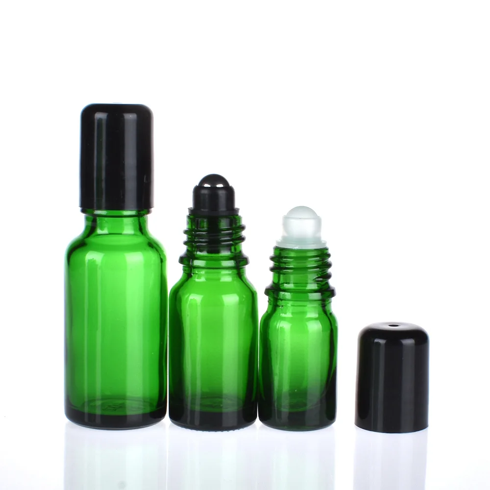 12 шт./лот пустая бутылка для эфирного масла с черным металлом 5 мл 10 15 20 30 50 100 |