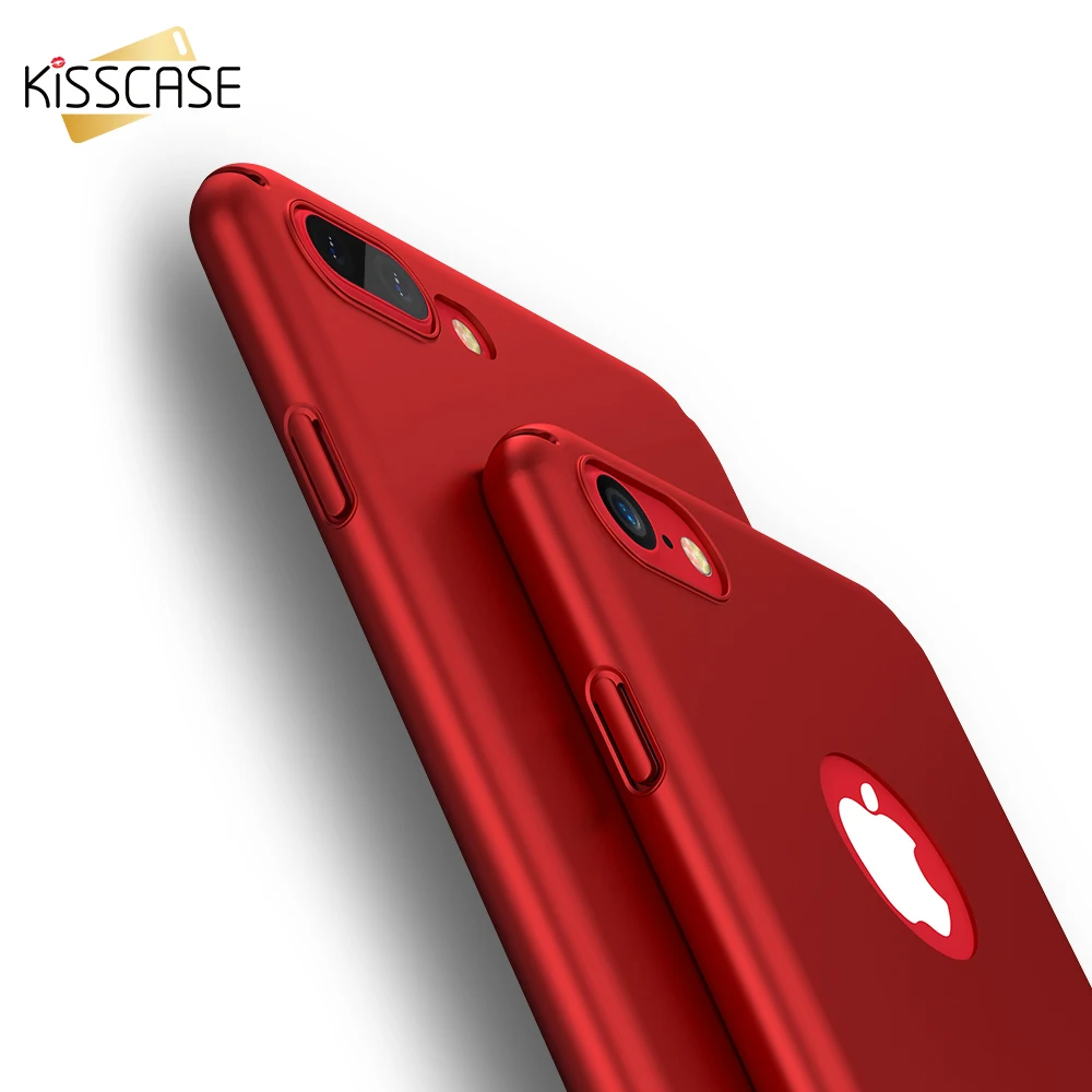 Матовый чехол KISSCASE для iPhone 8 7 Plus 6 s ультра тонкий из шелковой кожи 6s 5S 5 SE |