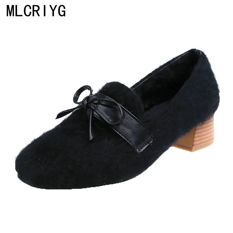 2018 г. новые осенние женские модные туфли лодочки обувь на квадратном каблуке