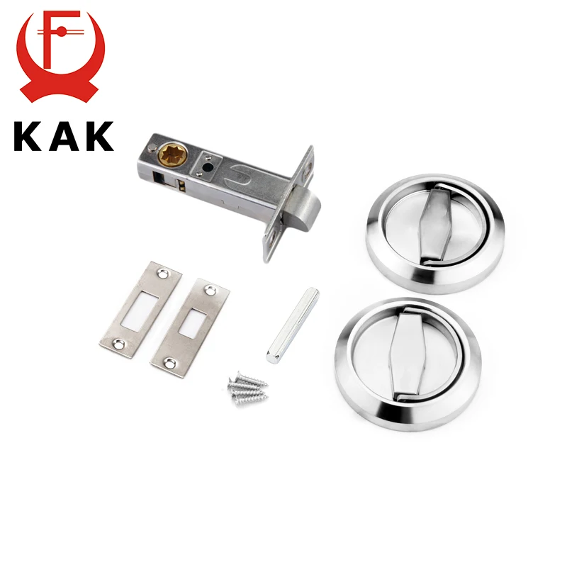 KAK Hidden Door Locks Stainless Steel Handle Recessed Cabinet Invisible Pull Mechanical Outdoor Lock For Fire Proof Hardware (art.: 7a5e80a08) - 7a5e80a08