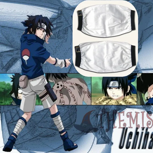 Гетры с рукавами в полоску Athemis Uchiha Sasuke костюм для косплея ниндзя аксессуары