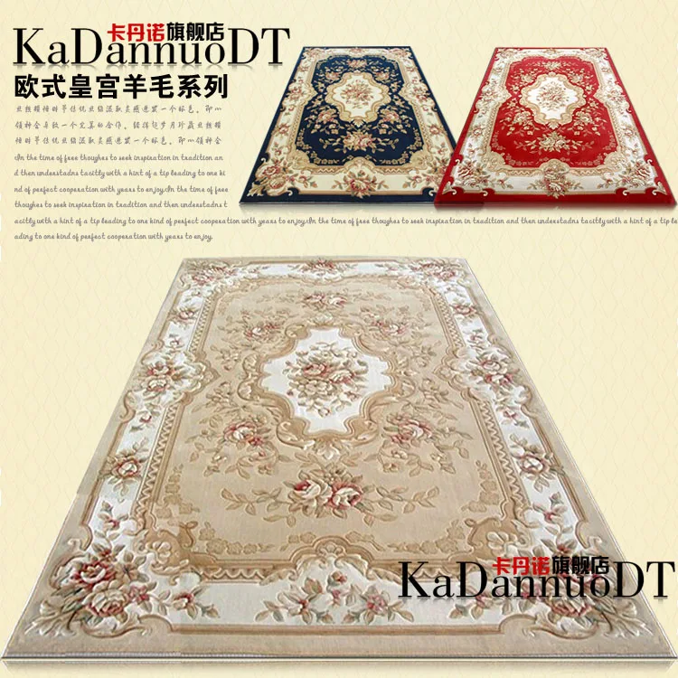 Трехмерный резной ковер ручной работы из чистой шерсти Модный американский