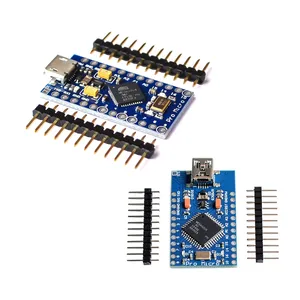 Микрокомпьютер Pro Micro для arduino ATmega32U4, модуль 5 В16 МГц с 2-рядным контактным заголовком для Leonardo в наличии. Лучшее качество