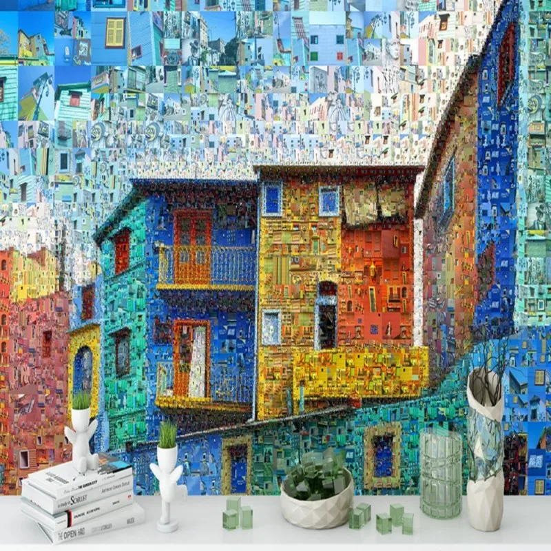 

Dropshipping Colomac Modern Wallpaper Creative Photo Synthetic Wallpaper Wall Mural Wall Wallpaper Living Room Papel De Parede