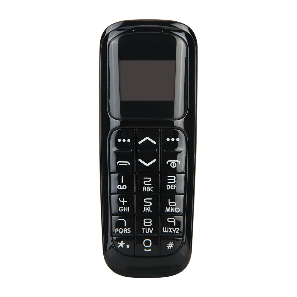 Низкая цена, 5 шт./лот,, длинный cz V2, Bluetooth Dialer, 0,66 '', мини мобильный телефон, FM радио, Micro Sim карта, PK BM70 KK1 - Цвет: Черный