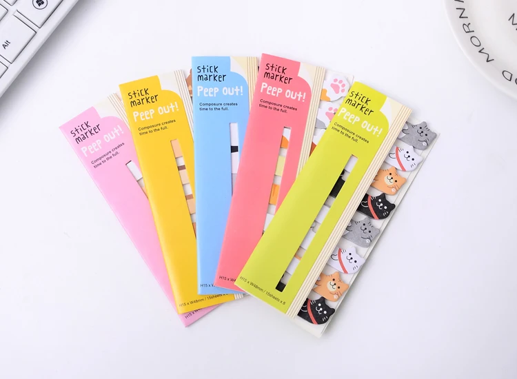 Kawaii Скрапбукинг животные блокнот Наклейки Sticky Notes школьные канцелярские принадлежности блокнот Papeleria Новое поступление