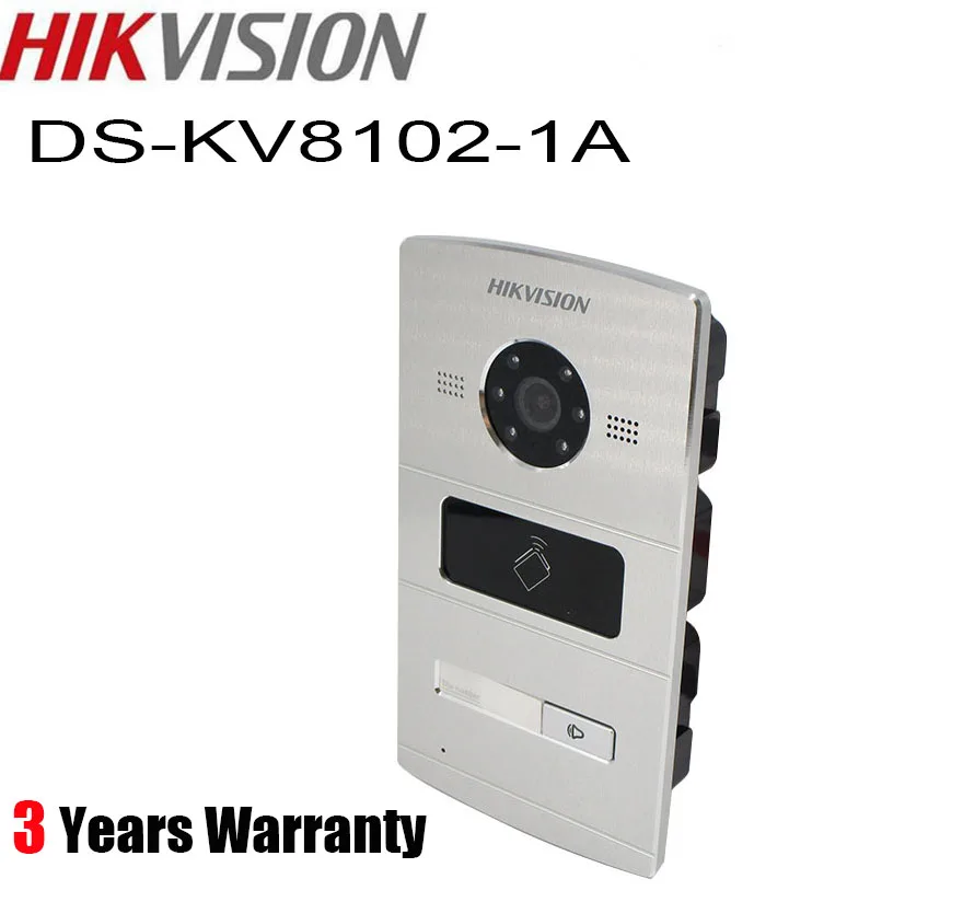 Hikvision ds kv8102 1a видео Управление доступом WDR камера визуальный домофон дверь