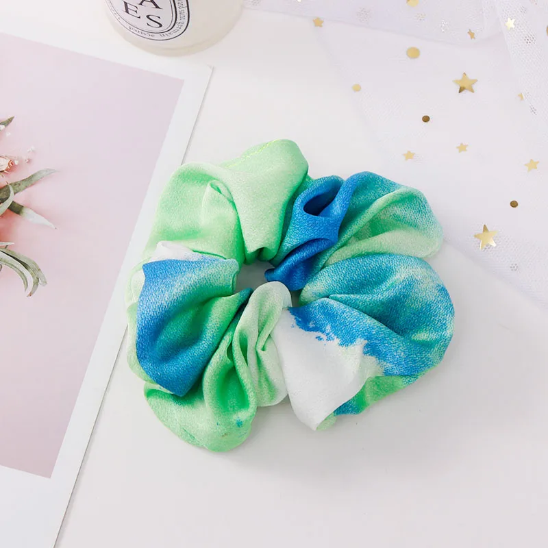 Новинка женские элегантные яркие необработанные эластичные повязки для волос