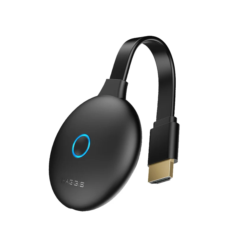 Hagibis беспроводной HDMI донгл дисплей 4K DLNA Airplay экран зеркалирование для iPhone iPad Mac 1080P HD ТВ-палка для ПК HUAWEI P30 - Цвет: Black-4K 60hz