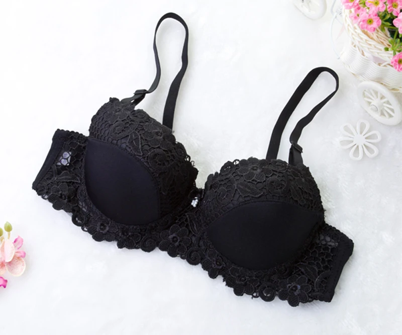

Authentic embroidery sexy bra gather close Furu adjustable underwear thickness BCD cup paragraph 32-40 code 313 #