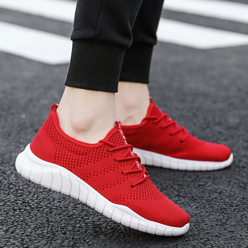 Tenis Masculino Мужская дышащая Спортивная обувь мужские теннисные туфли мужские стабильные спортивные кроссовки для фитнеса Мужские красные кроссовки дешевые