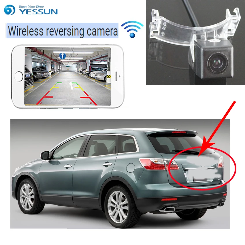 YESSUN для Mazda CX 9 CX9 2007 ~ 2014 задняя камера Авто беспроводная заднего вида ночное
