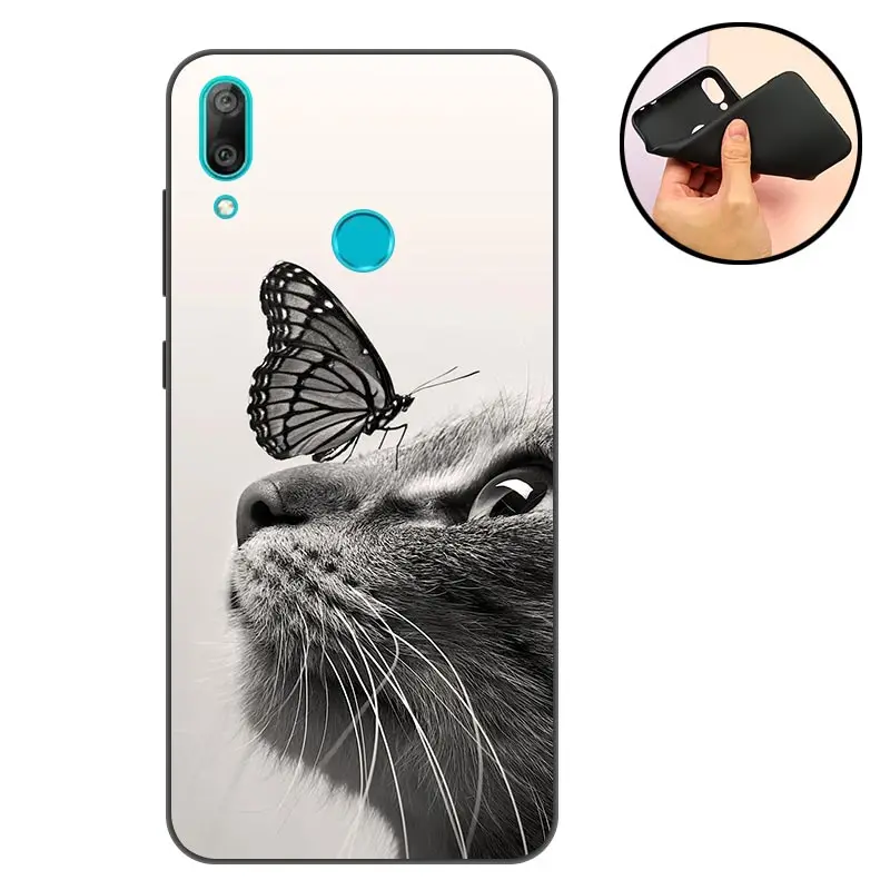 Силиконовый чехол для Honor 8A мягкий телефона Huawei задняя крышка матовый бампер JAT LX1