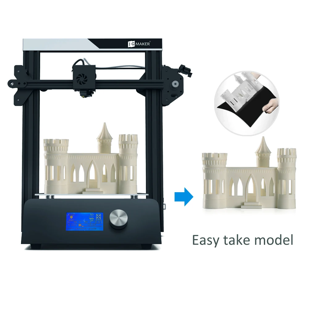 3d принтер JGMAKER MAGIC с алюминиевой рамой набор сделай сам большой размер печати